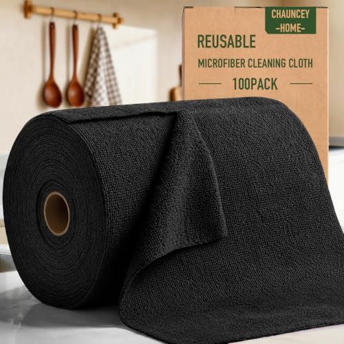 Microfiber Cleaning Cloth Roll (100 Count)