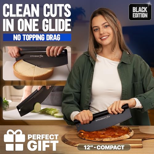 12 Inch Pizza Cutter Rocker Blade