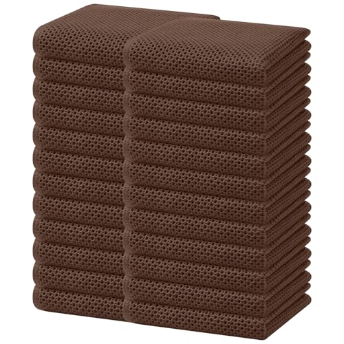 100% Cotton Waffle Weave Kitchen Dish Towels 24 (24 Count)