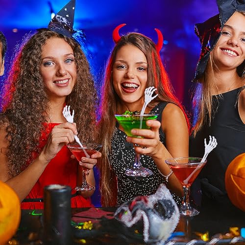 50 Pcs Halloween Skeleton Cocktail Stirrers