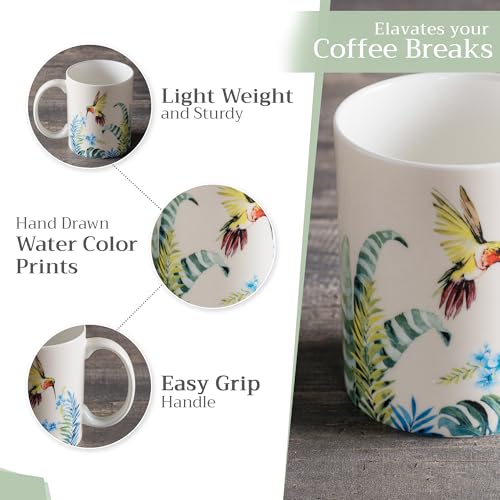 Coffee Mug with Handles Tea Cups (2 Count)