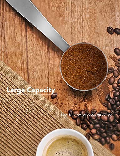 Two-in-One Stainless Steel Coffee Scoop Tamping Spoon