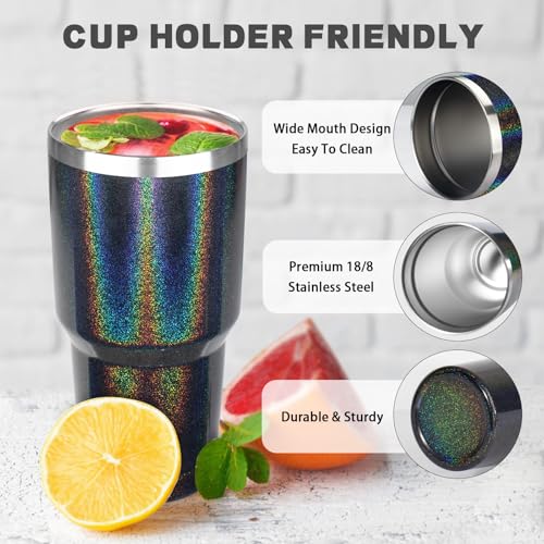 30 oz Tumbler with Lids and Straws