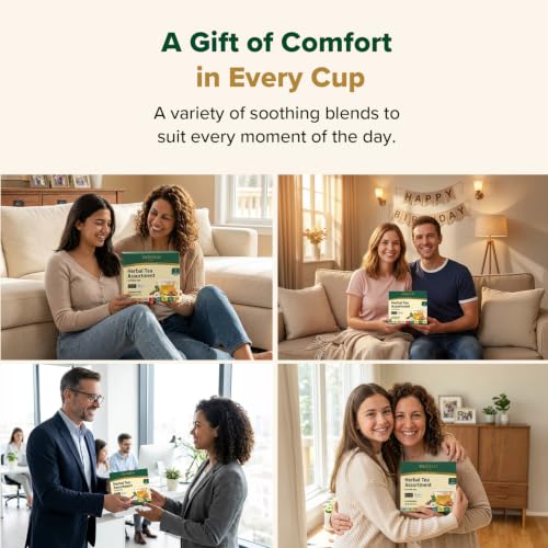 Assorted Herbal Tea Sampler (18 Count)