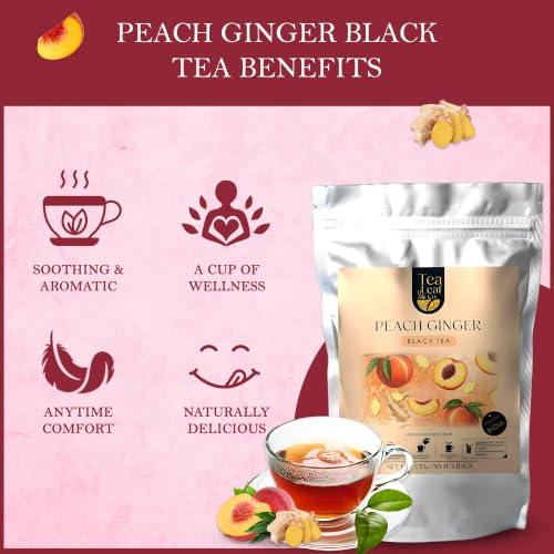 Peach Ginger Black Tea Loose Leaf (3.53 Ounce)
