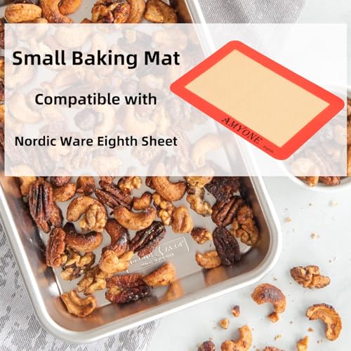 1 8 Sheet Silicone Baking Mats for 9x7" Toaster Oven