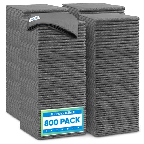 800 Packs Microfiber Cleaning Cloth (800 Count)