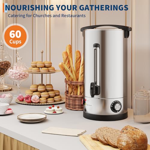 60 Cup Large Coffee Urn with Double Wall Insulation