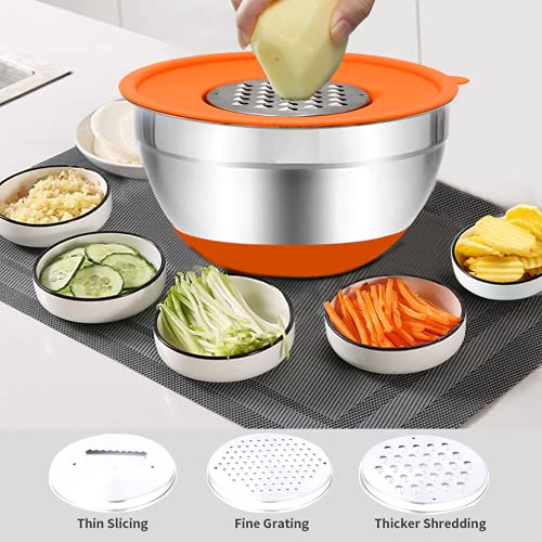 20PCS Stainless Steel Mixing Bowls with Airtight Lids Set