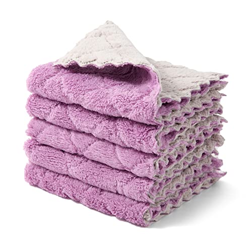 Microfiber Dish Cloths for Washing Dishes 5 Pack (5 Count)