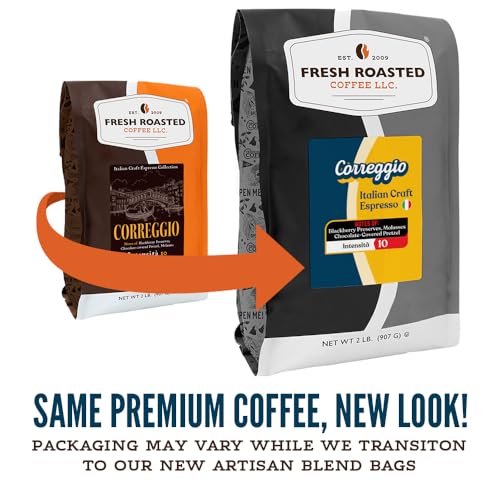 Correggio Italian Craft Artisan Blend Whole Bean Coffee (32 Ounce)