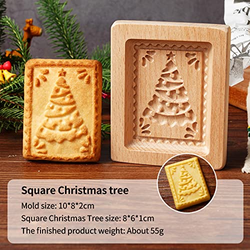 Wooden Cookie Biscuit Mold
