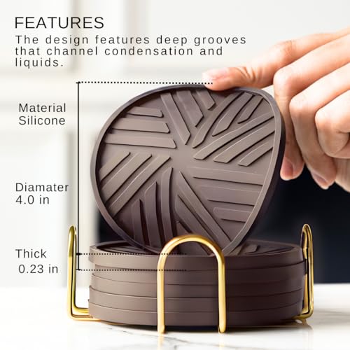Silicone Coasters Set of 6