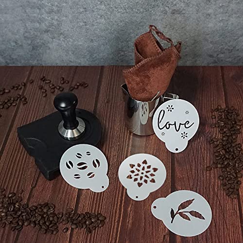 51 mm Coffee Tamper Set Coffee Press for Portafilter Machine Espresso Tamper with Tamper Mat