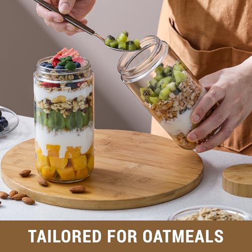 4 pack 24oz Glass jars with Airtight Lids