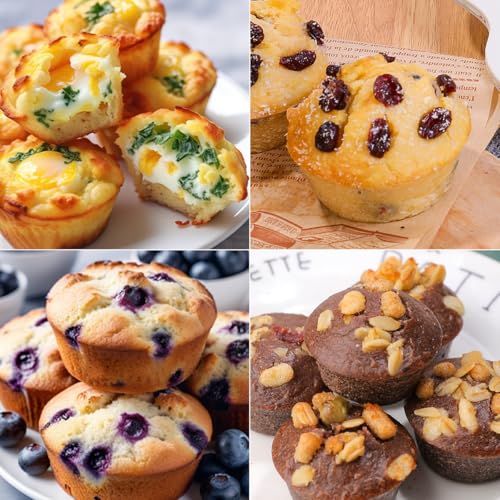 Silicone Muffin Pans for Baking (2 Count)