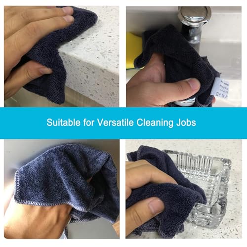 400 GSM Premium Microfiber Cleaning Cloths (8 Count)