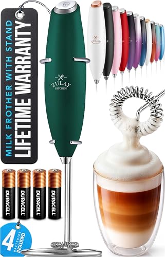 Powerful Milk Frother Wand With Duracell Batteries