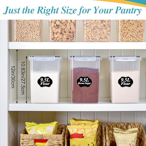 9.5L Flour Sugar Storage Containers (2 Count)