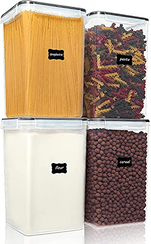Extra Large Airtight Food Storage Containers (4 Count)