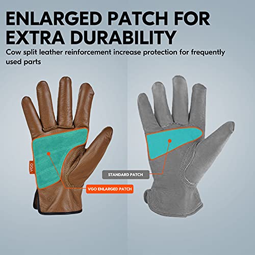 Unlined Full Leather Work Gloves