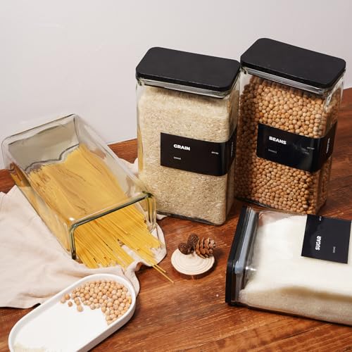 Glass Storage Jars with Bamboo Lid