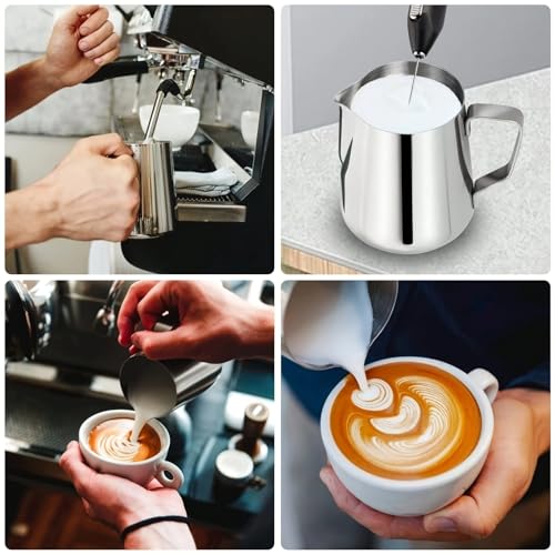 4Pieces Stainless Steel Milk Frothing Pitcher Set