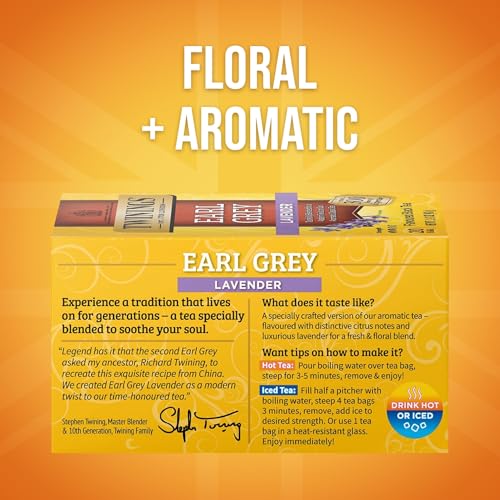 Earl Grey Lavender Black Bergamot Tea Bags (20 Count)