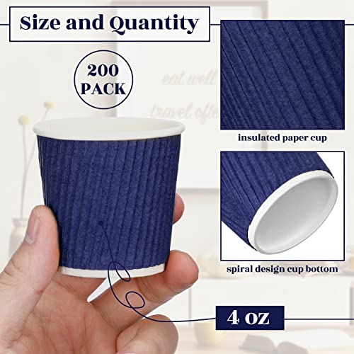 200 Pcs 4 oz Disposable Espresso Coffee Cups