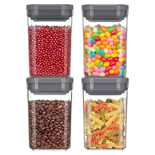 4 Pack Airtight Food Storage Container Set for Pantry Organization (4 Count)