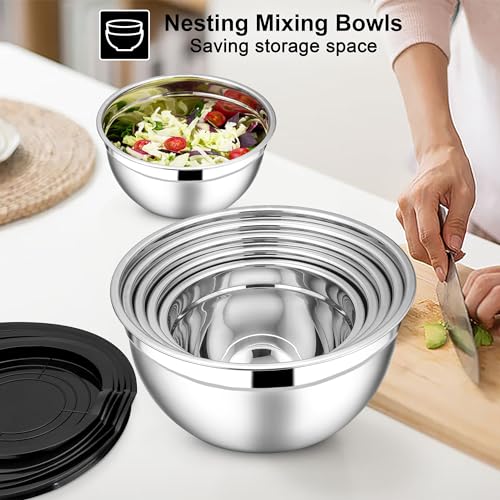 Stainless Steel Mixing Bowls (7 Count)