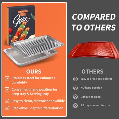 Grilling Prep and Serve Trays