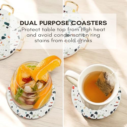 Terrazzo Coasters Set of 6 (6 Count)