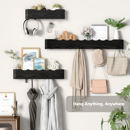 Wall Mounted Coat Rack with Shelf