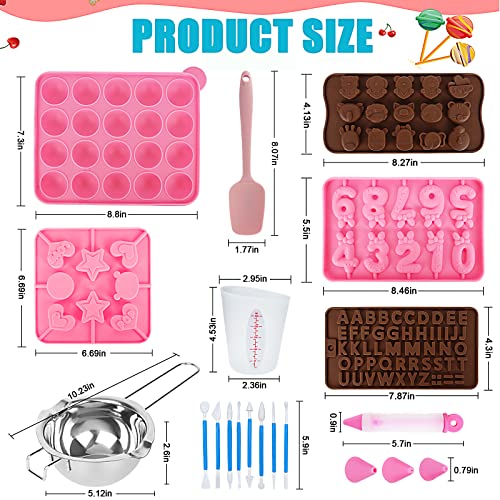 Cake Pop Maker Kit 618Pcs with 5 Silicone Mold Sets
