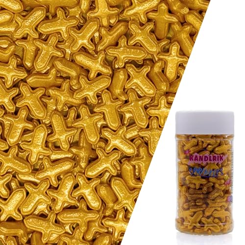 Gold Cross Sprinkles Edible Toppers Cake Decorating Mixed Size Cake Decorations Cupcake Toppers Cookie Decorating Perfect for Cakes (3 Ounce)