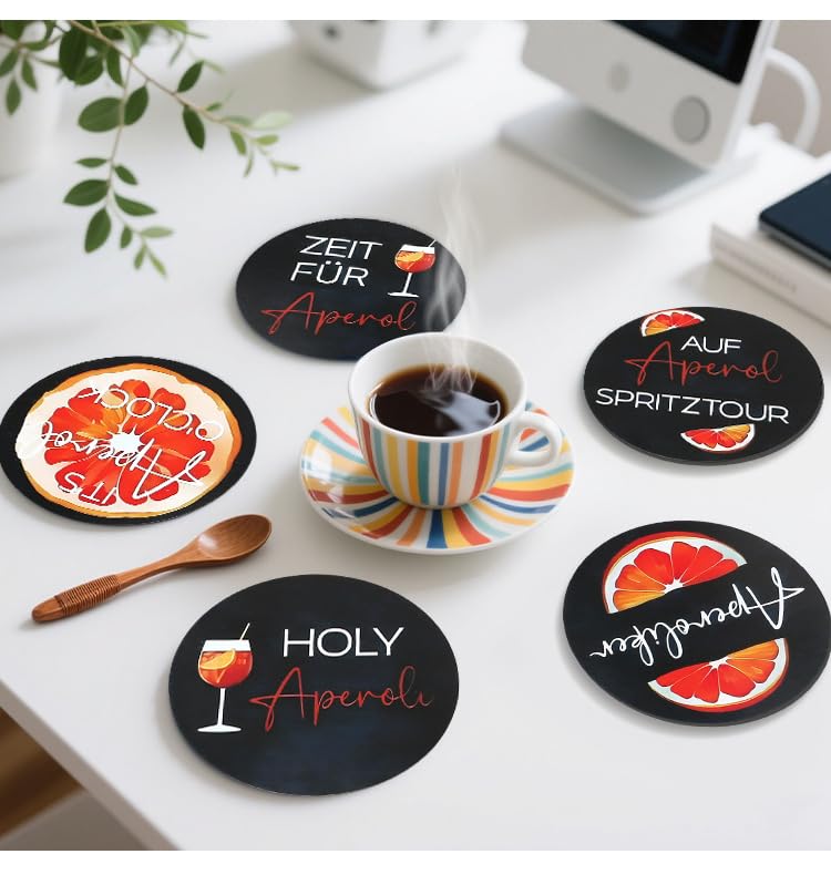Wood Coasters Set of 6 (6 Count)