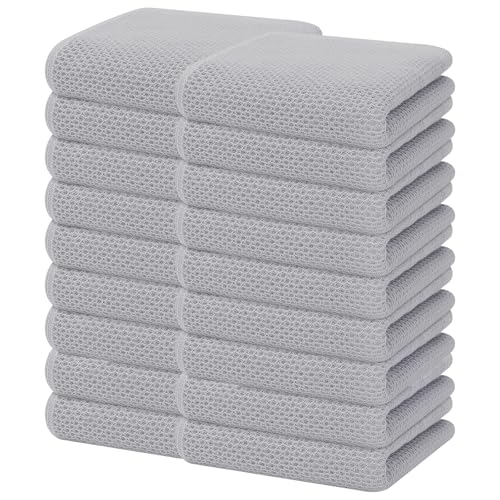 100% Cotton Waffle Weave Kitchen Dish Towels 18 (18 Count)