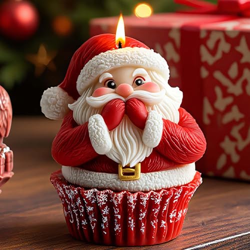 Santa Claus Cylinder Molds Silicone Wave Spiral Candle Mold