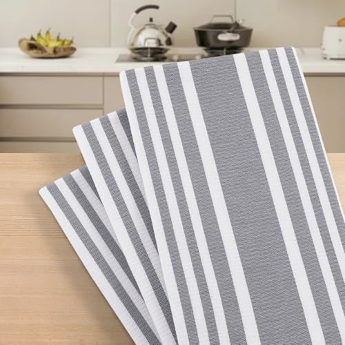 Premium Cotton Stripe Kitchen Towels 12 Pack (12 Count)