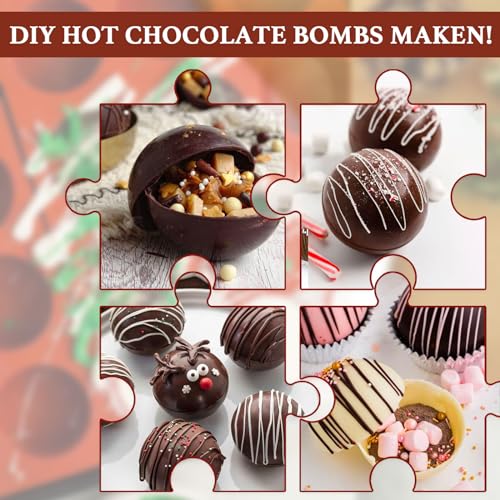 Hot Chocolate Cocoa Bomb Molds Hemisphere Silicone 2 Inch 4 Pack