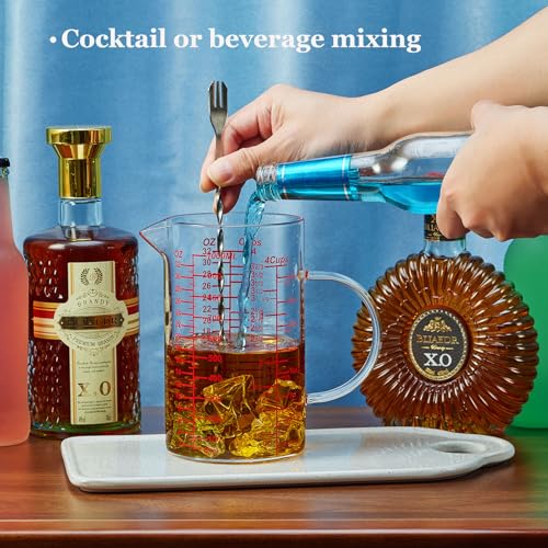 Ackers Mirror Graduated Glass Measuring Cup