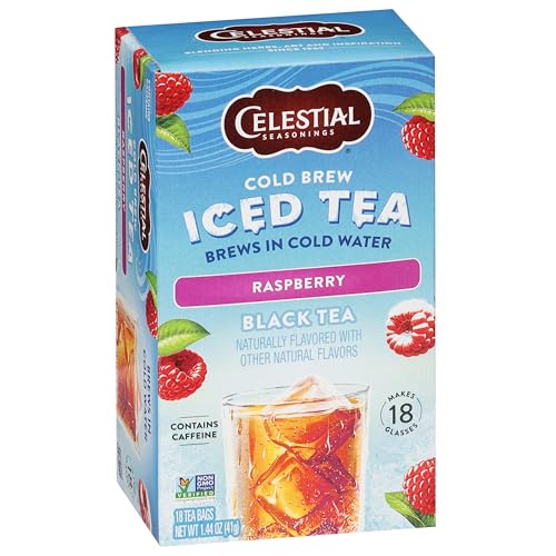 Cold Brew Raspberry Black Iced Tea 18 Tea Bags (18 Count)
