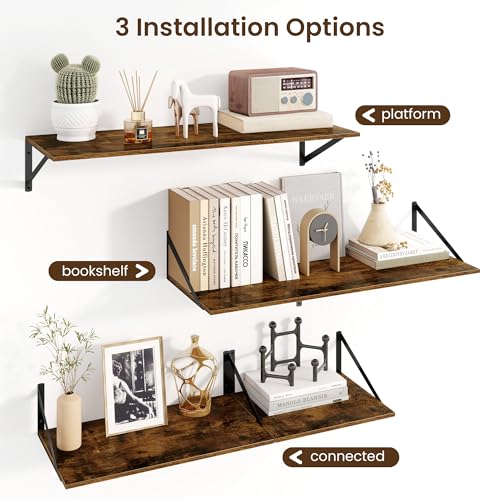 Floating Shelves for Wall (2 Count)