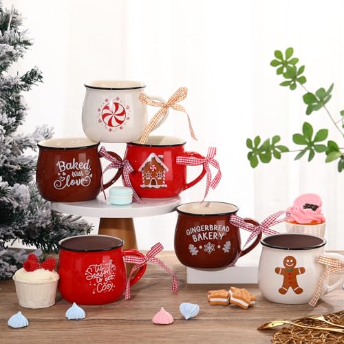 6 Set Christmas Coffee Mugs (6 Count)