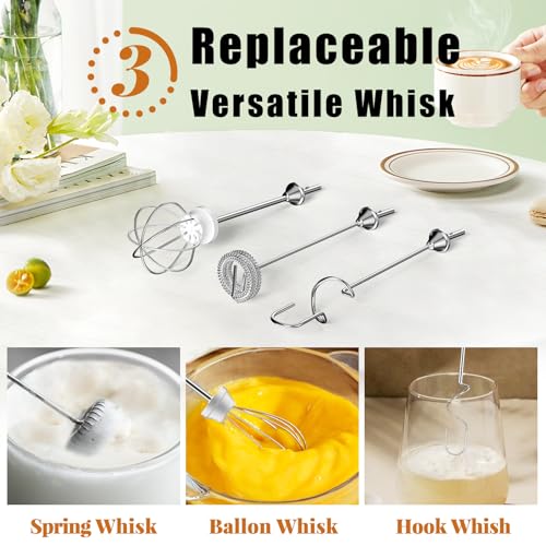 Orange Milk Frother Wand for Coffee
