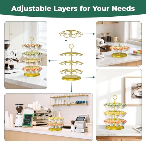 K Cup Holder Coffee Pod Organizer Carousel for Countertop