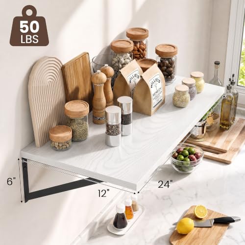 Wall Mounted Floating Shelves Set of 2 (2 Count)