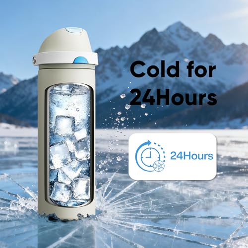 Insulated Water Bottle with Straw