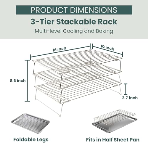 Durable 3 Tiers Stackable (3 Count)